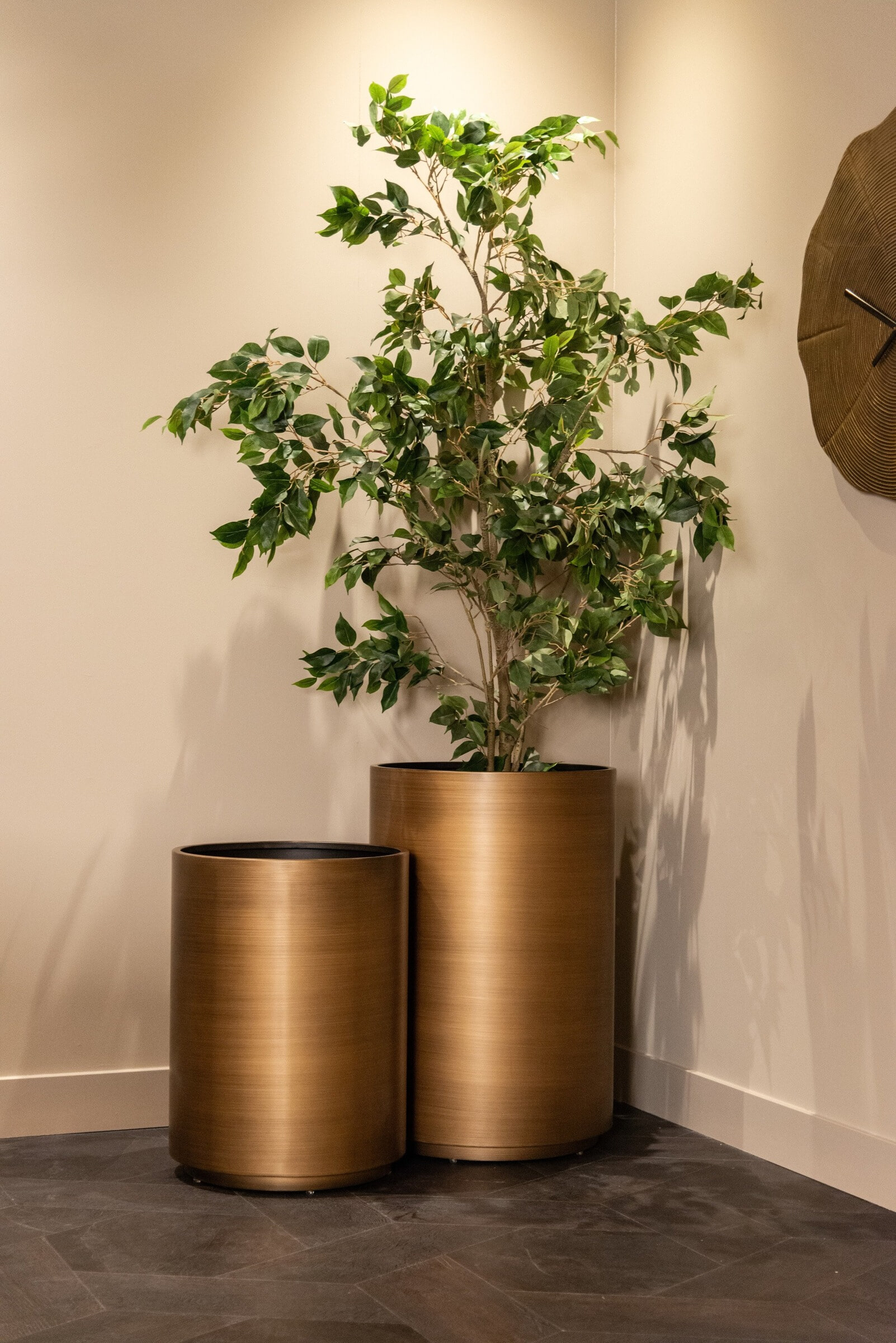 Richmond Plantenbak 'Dira' Ø50cm, kleur Brushed Gold