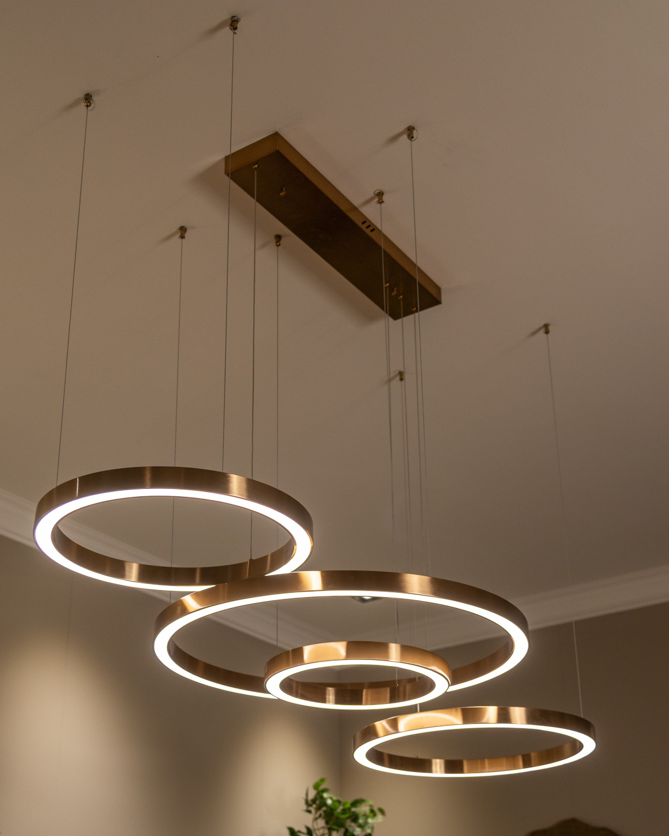 Richmond Hanglamp 'Lilou' 4-lamps, kleur Brushed Gold