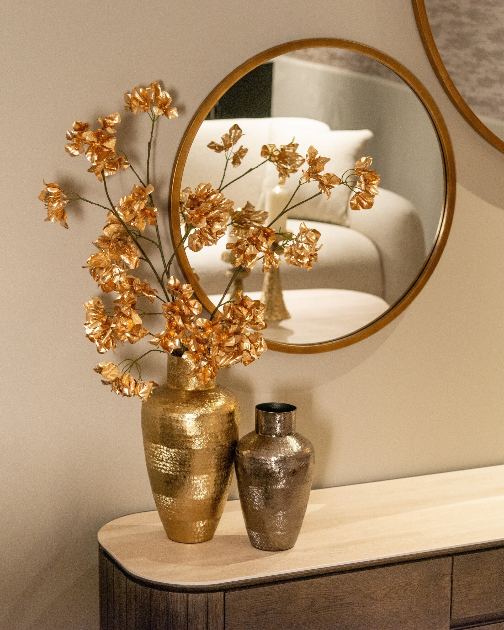 Richmond Spiegel 'Maeron' kleur Goud, 70cm
