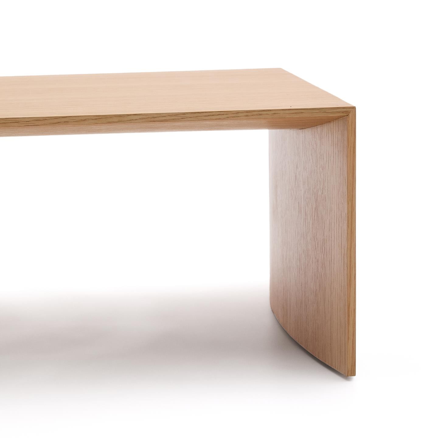 Kave Home Salontafel 'Litto' Eiken, 140 x 70cm, kleur Naturel
