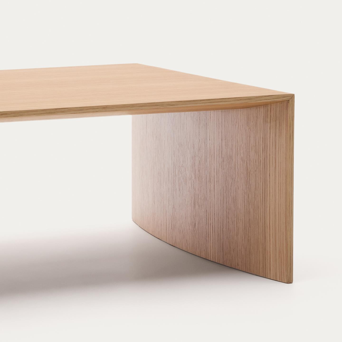 Kave Home Salontafel 'Litto' Eiken, 140 x 70cm, kleur Naturel