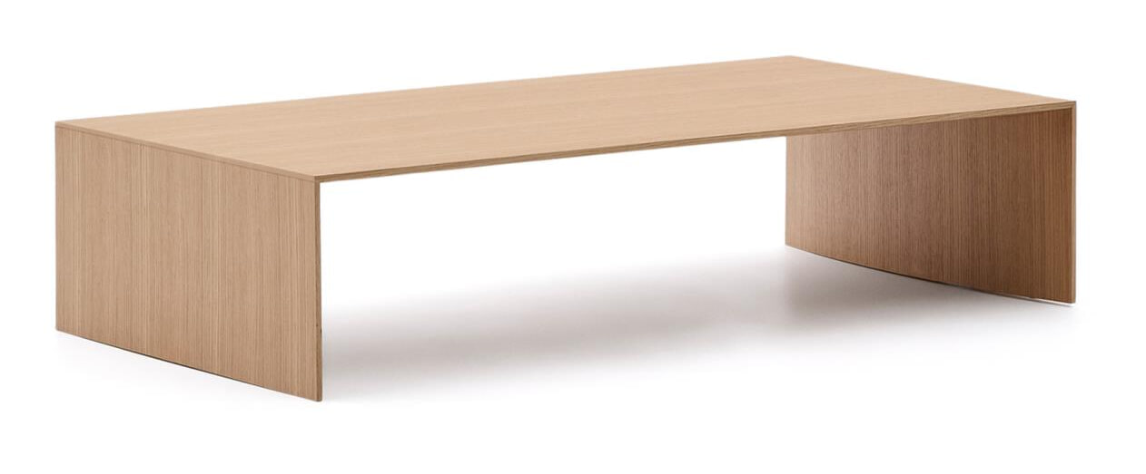 Kave Home Salontafel 'Litto' Eiken, 140 x 70cm, kleur Naturel