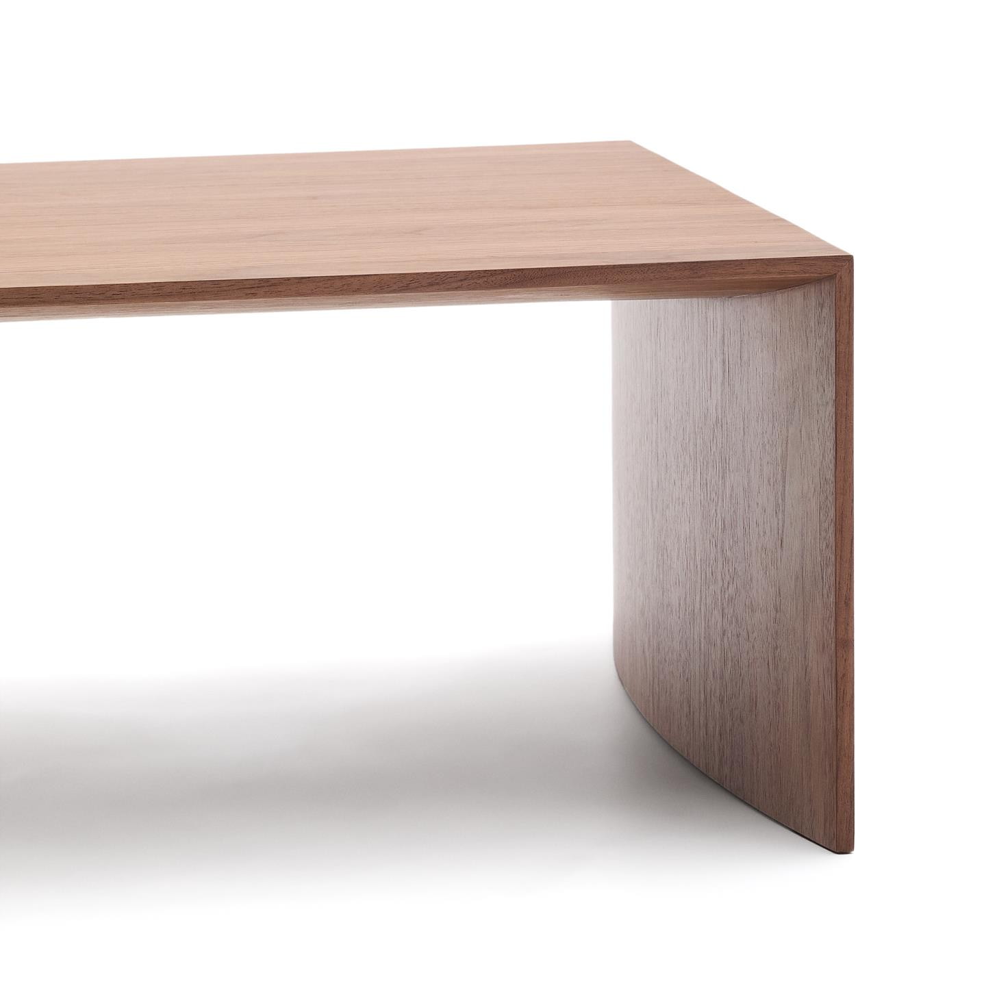 Kave Home Salontafel 'Litto' Walnoot, 140 x 70cm, kleur Bruin