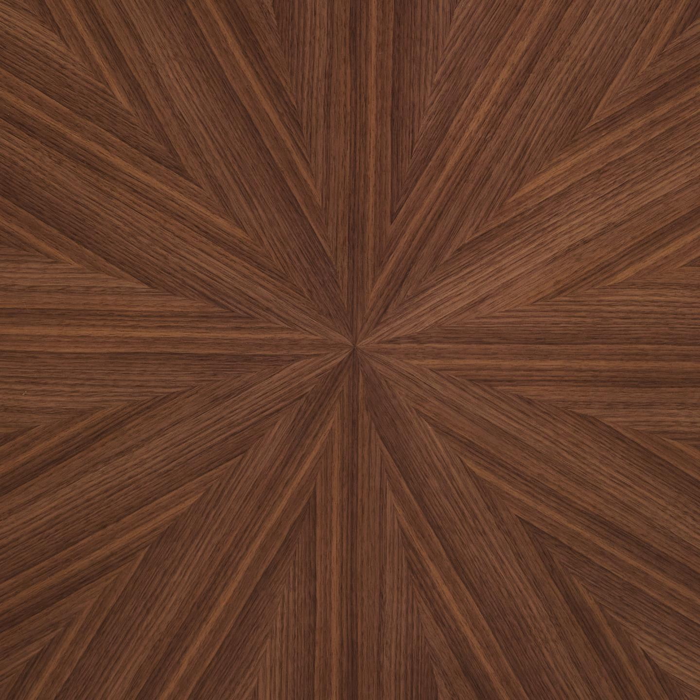Kave Home Ronde Eettafel 'Naanim' Walnoot en rubberhout, 120cm