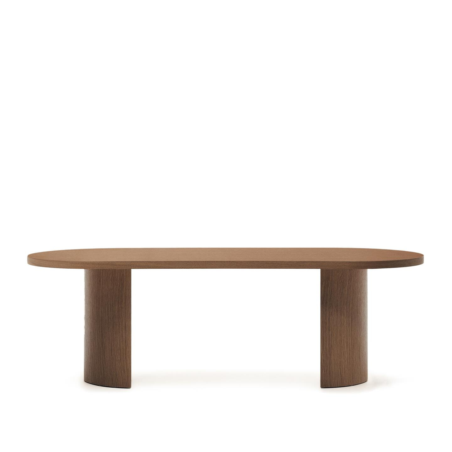 Kave Home Ovale Eettafel 'Nealy' Walnootfineer, 240 x 100cm