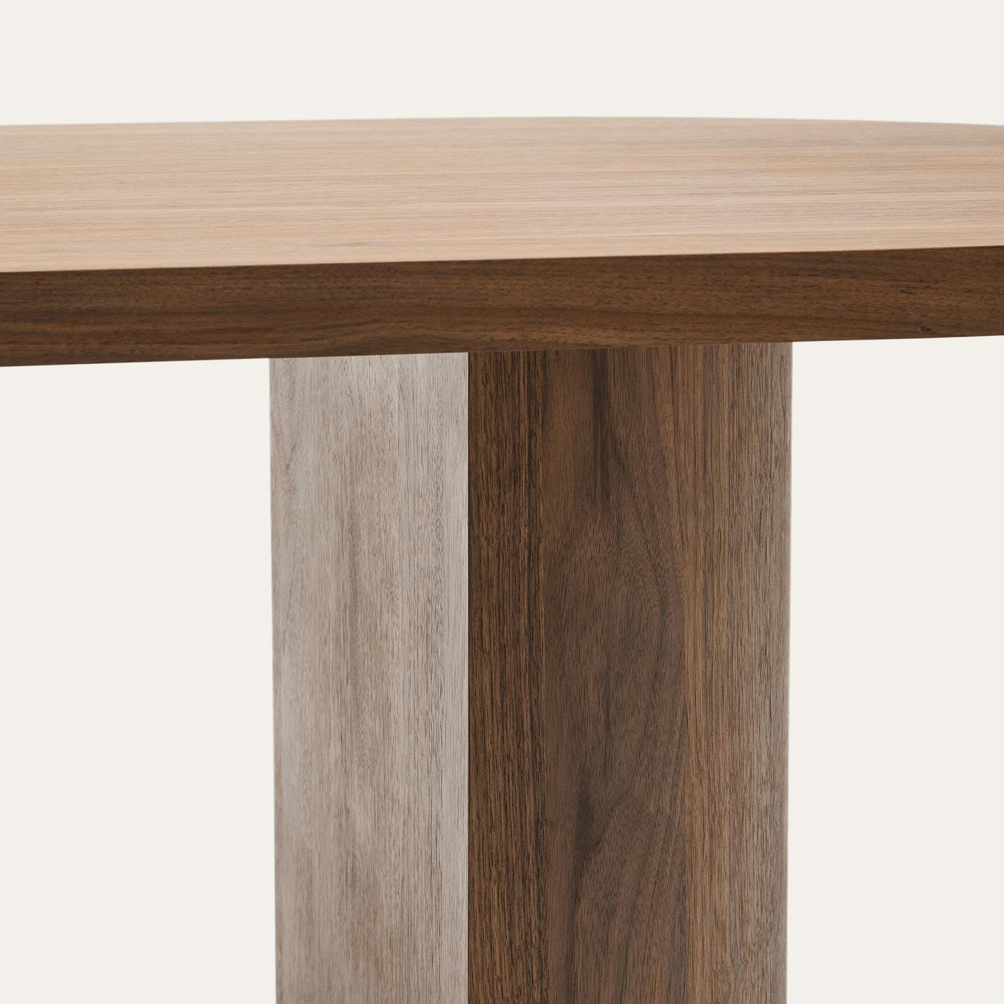 Kave Home Ovale Eettafel 'Nealy' Walnootfineer, 240 x 100cm