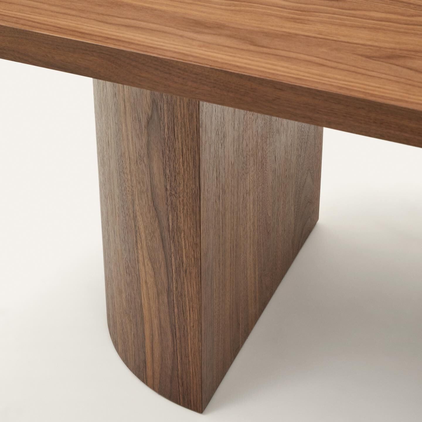 Kave Home Ovale Eettafel 'Nealy' Walnootfineer, 240 x 100cm