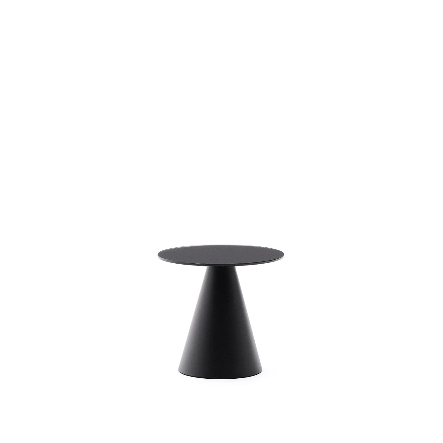 Kave Home Ronde Bijzettafel Wilshire 35cm - Zwart