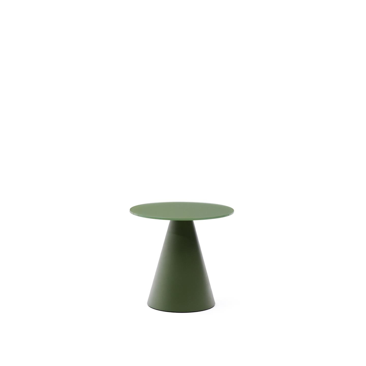 Kave Home Ronde Bijzettafel Wilshire 35cm - Donkergroen
