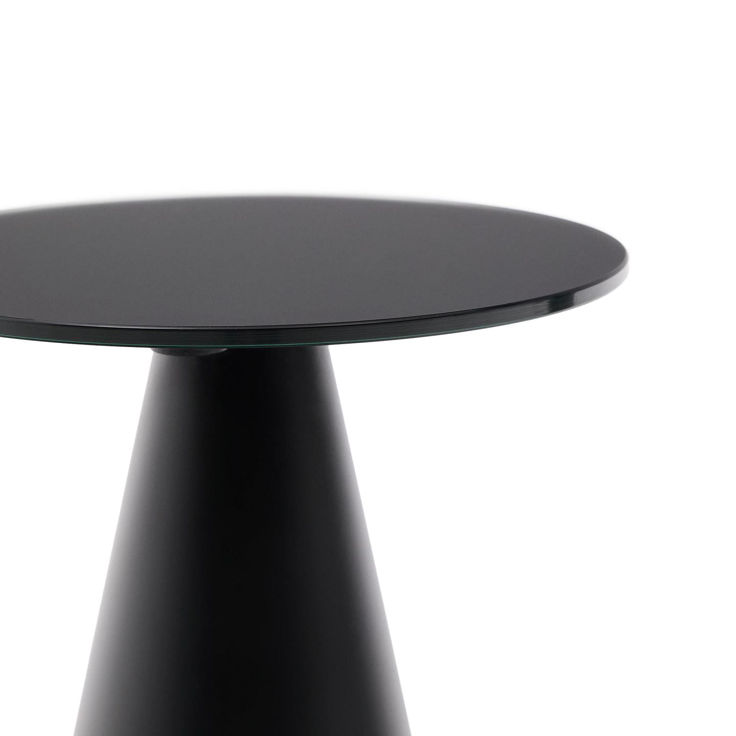 Kave Home Ronde Bijzettafel 'Wilshire' 30cm, kleur Zwart