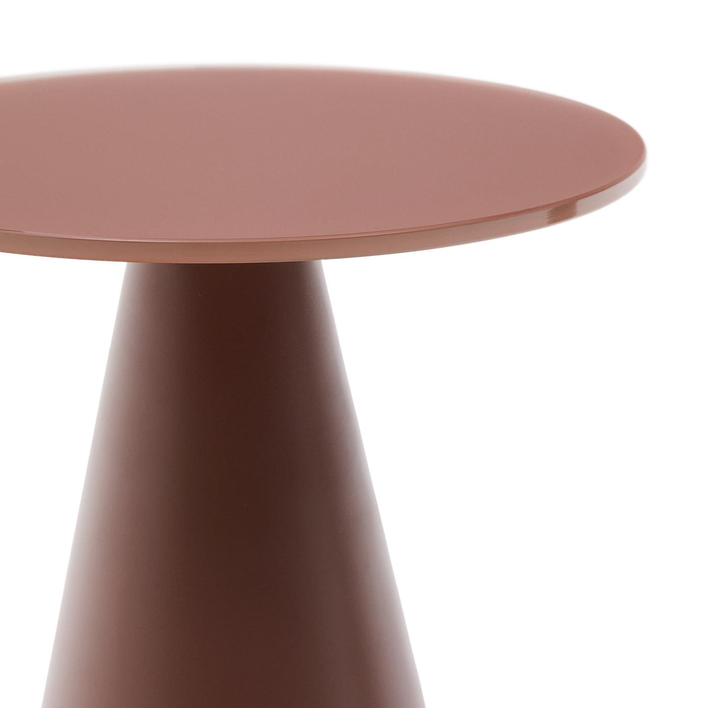 Kave Home Ronde Bijzettafel 'Wilshire' 30cm, kleur Terracotta