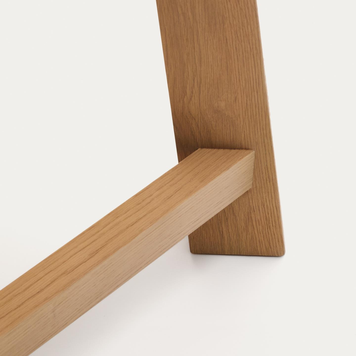 Kave Home Eettafel 'Idun' Eikenhout, 220 x 100cm