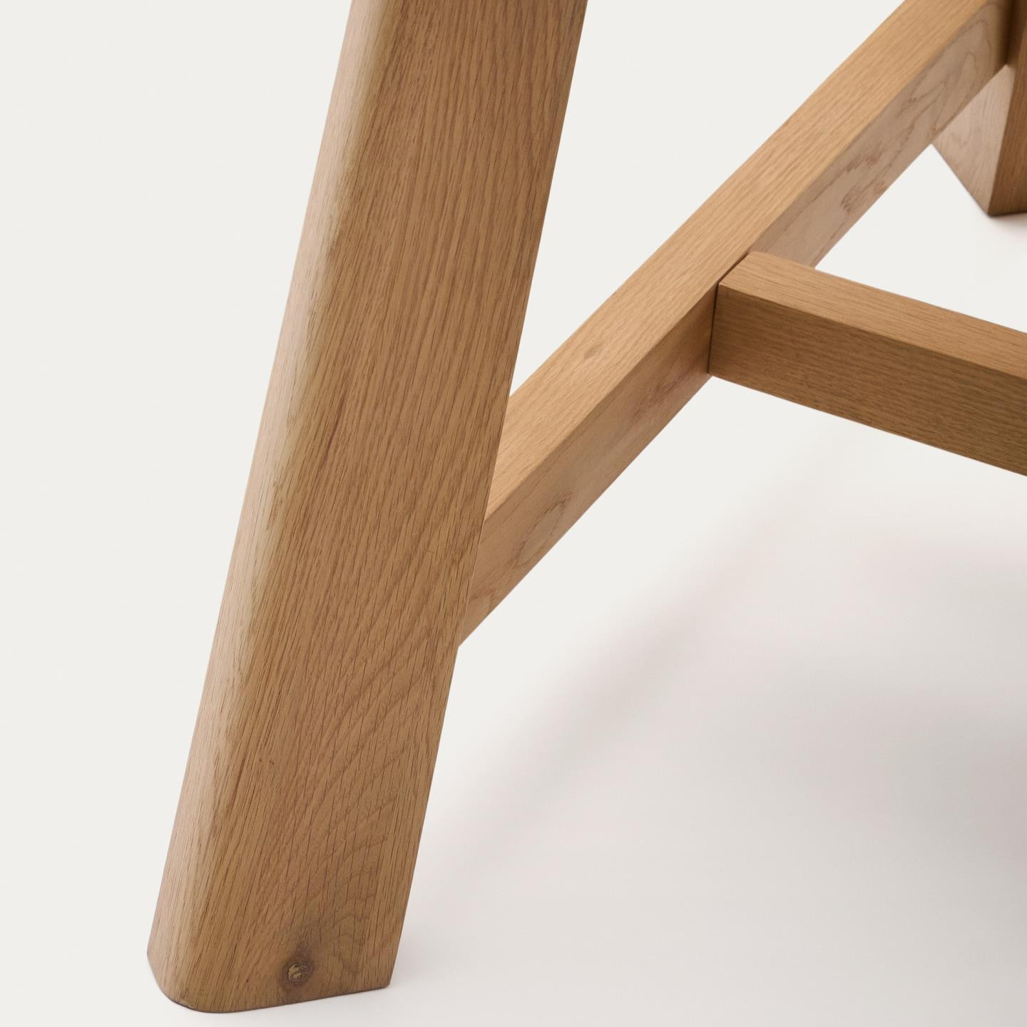 Kave Home Eettafel 'Idun' Eikenhout, 220 x 100cm