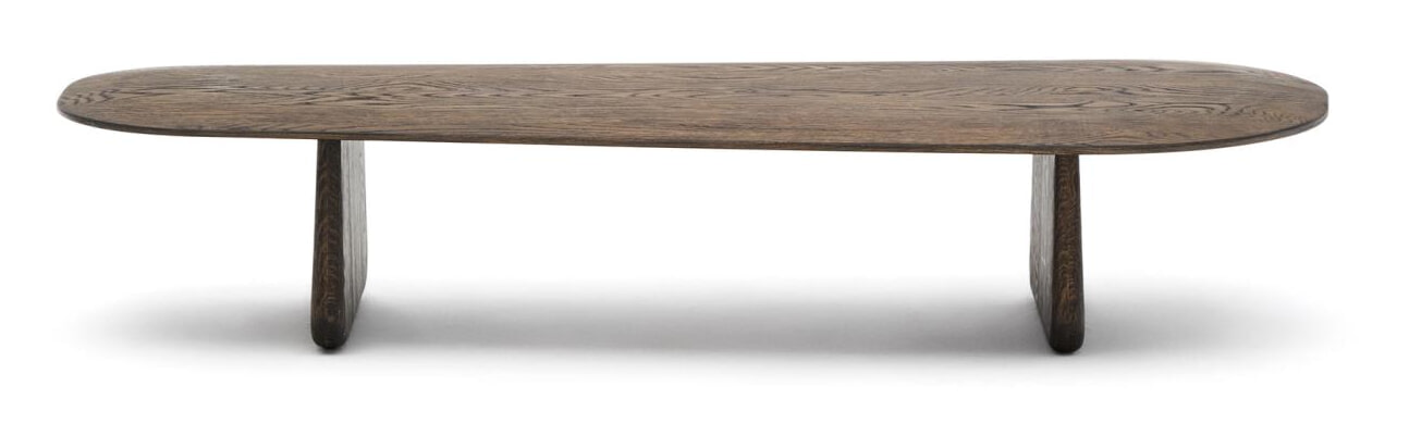 Kave Home Organische Salontafel 'Pirita' Eikenhout, 146 x 64cm