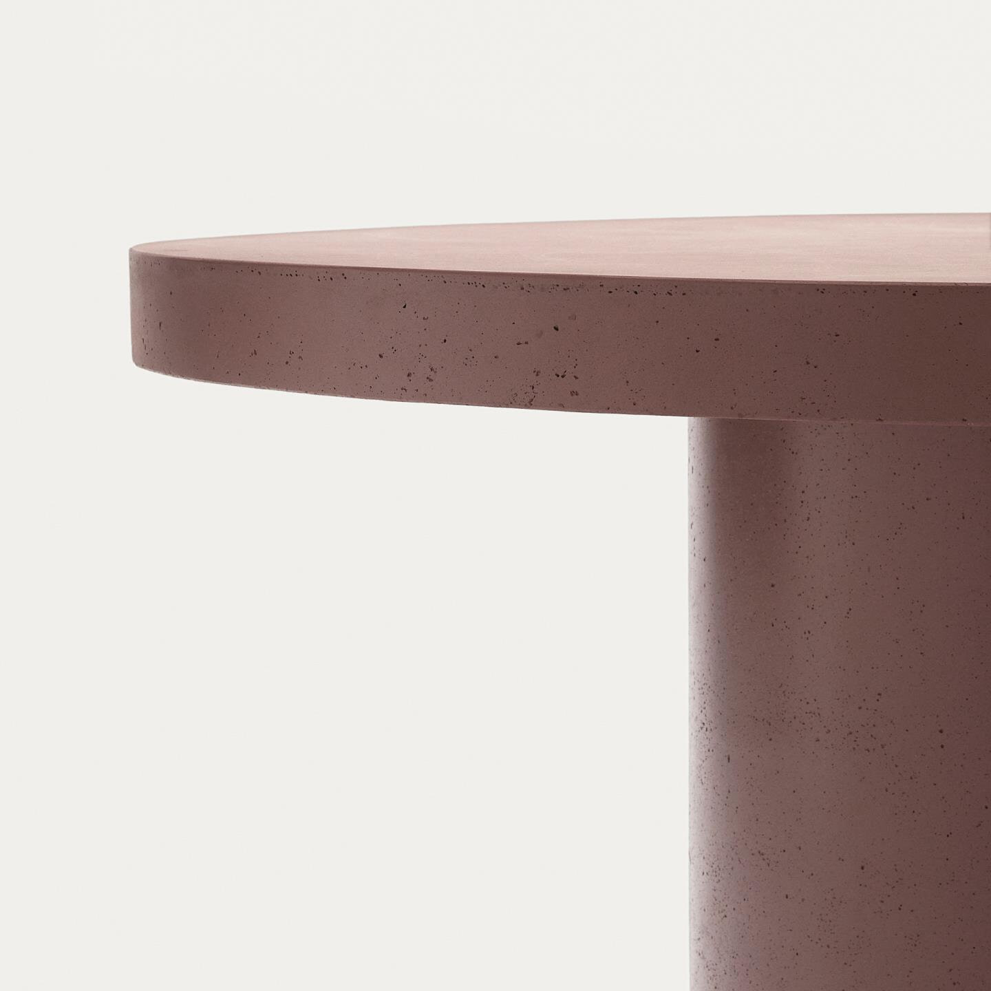 Kave Home Ronde Eettafel 'Aiguablava' Beton, 120cm, kleur Terracotta