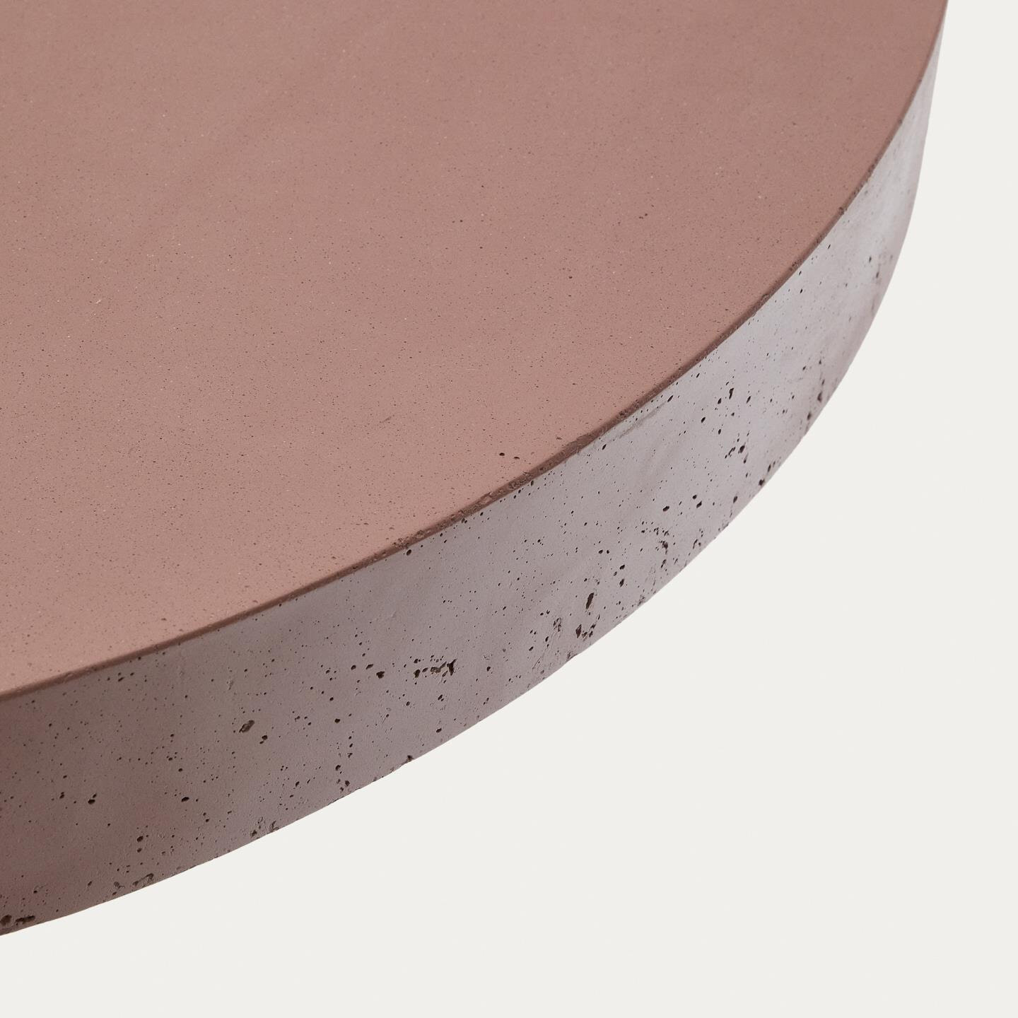 Kave Home Ronde Eettafel 'Aiguablava' Beton, 120cm, kleur Terracotta