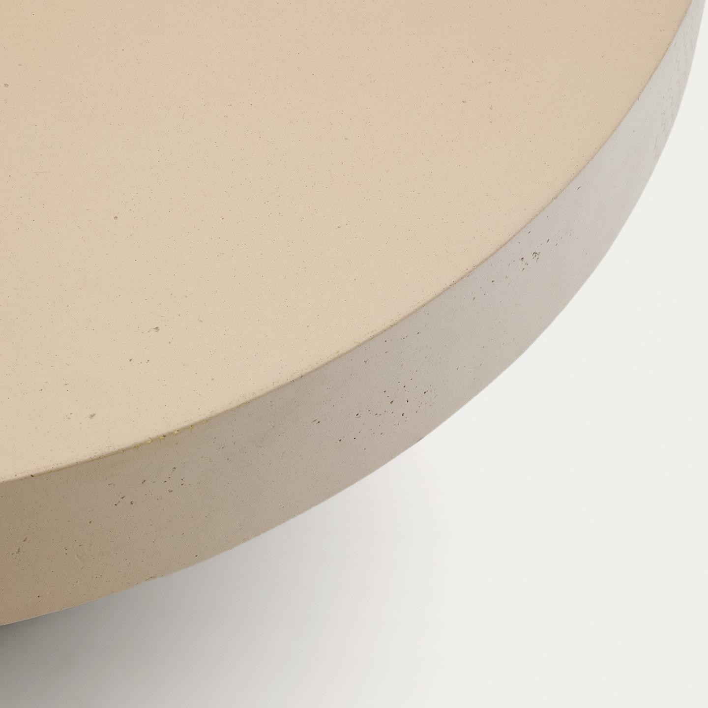 Kave Home Ronde Salontafel 'Aiguablava' Beton, 90cm, kleur Beige