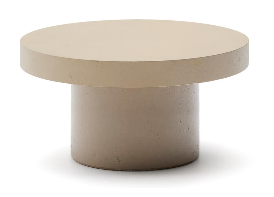 Kave Home Ronde Salontafel 'Aiguablava' Beton, 90cm, kleur Beige