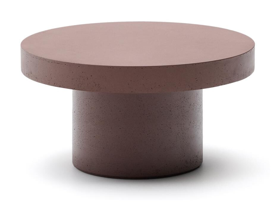 Kave Home Ronde Salontafel 'Aiguablava' Beton, 90cm, kleur Terracotta