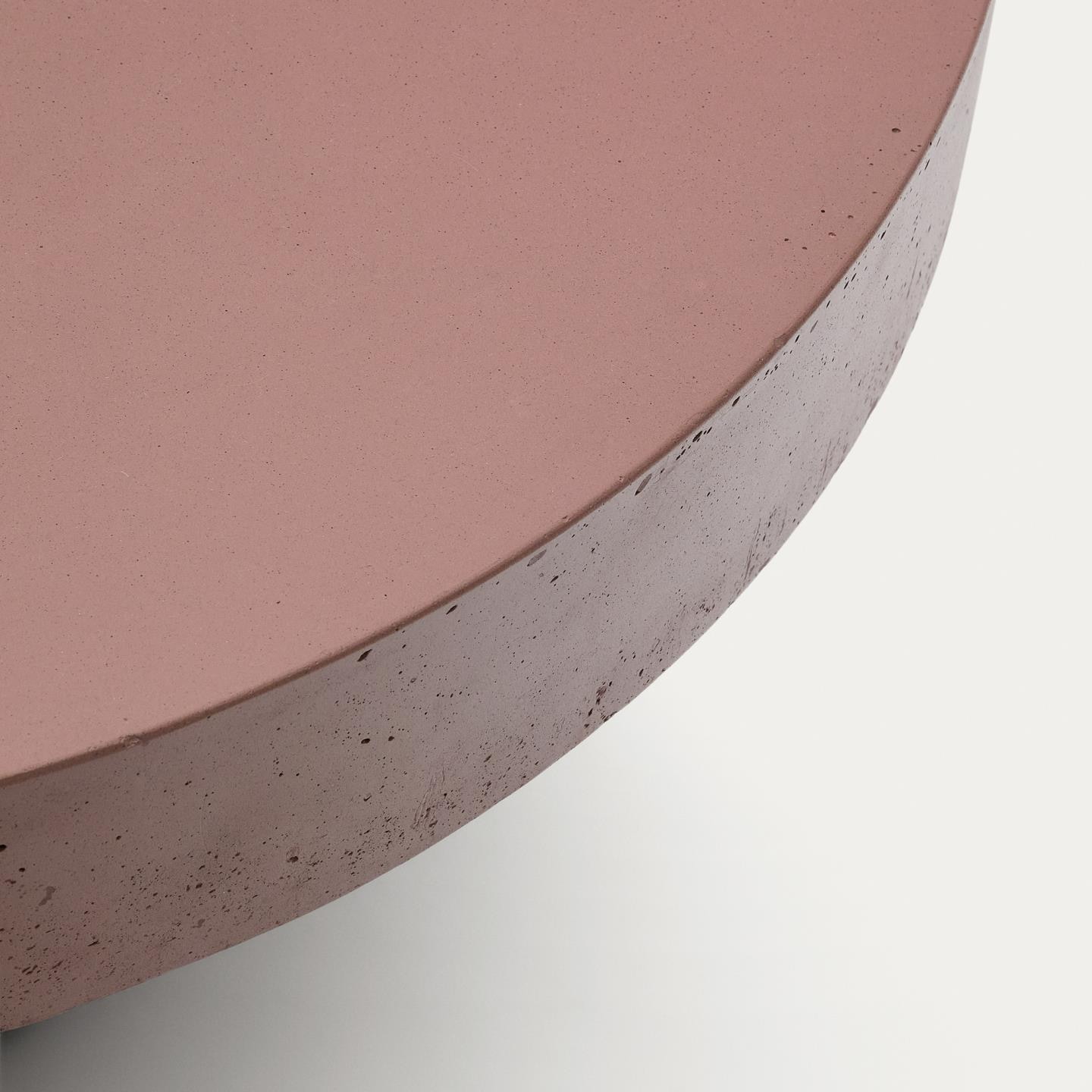 Kave Home Ronde Salontafel 'Aiguablava' Beton, 66cm, kleur Terracotta