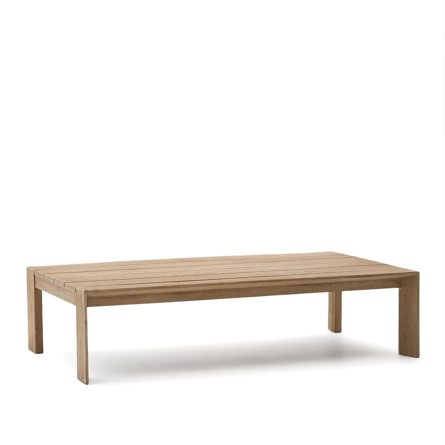 Kave Home Salontafel Ambra Acaciahout, 140 x 82cm - Bruin