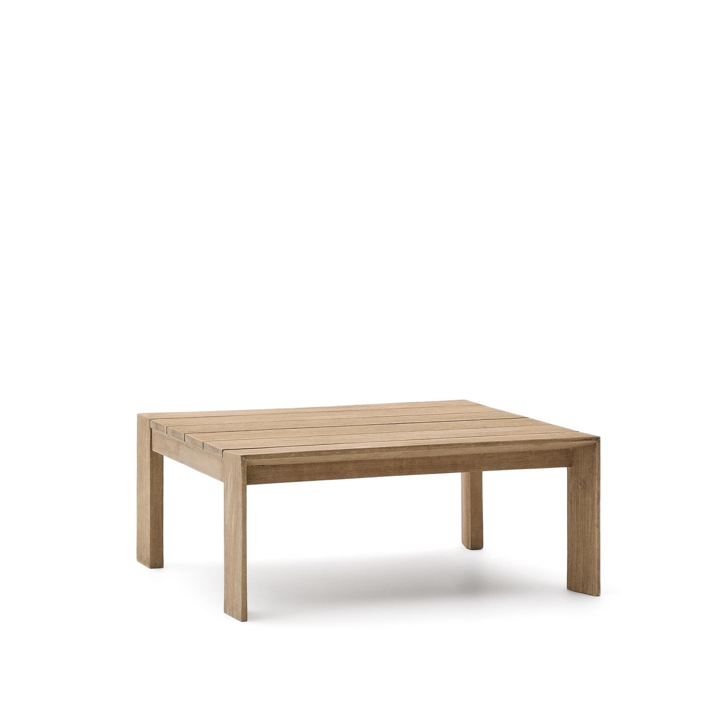 Kave Home Salontafel Ambra Acaciahout, 82 x 82cm - Bruin