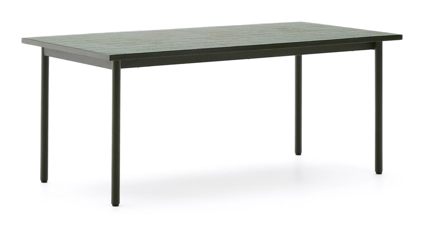 Kave Home Outdoor Eettafel Maurina Mozaïek, 223 x 101cm