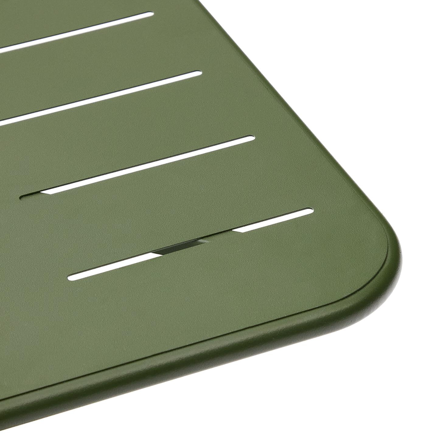 Kave Home Outdoor Bistrotafel 'Brai' Staal, 70 x 70cm, kleur Donkergroen