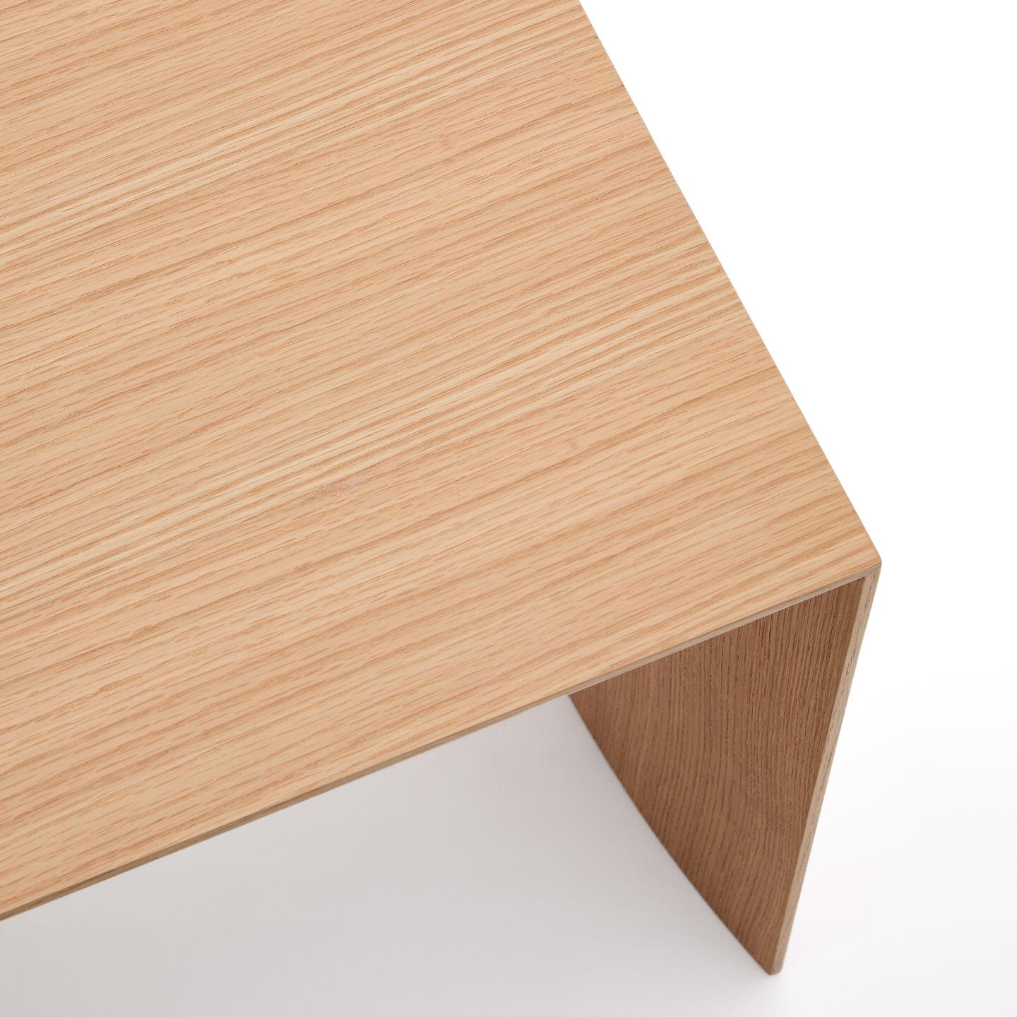 Kave Home Salontafel 'Litto' Eiken, 90 x 45cm, kleur Naturel