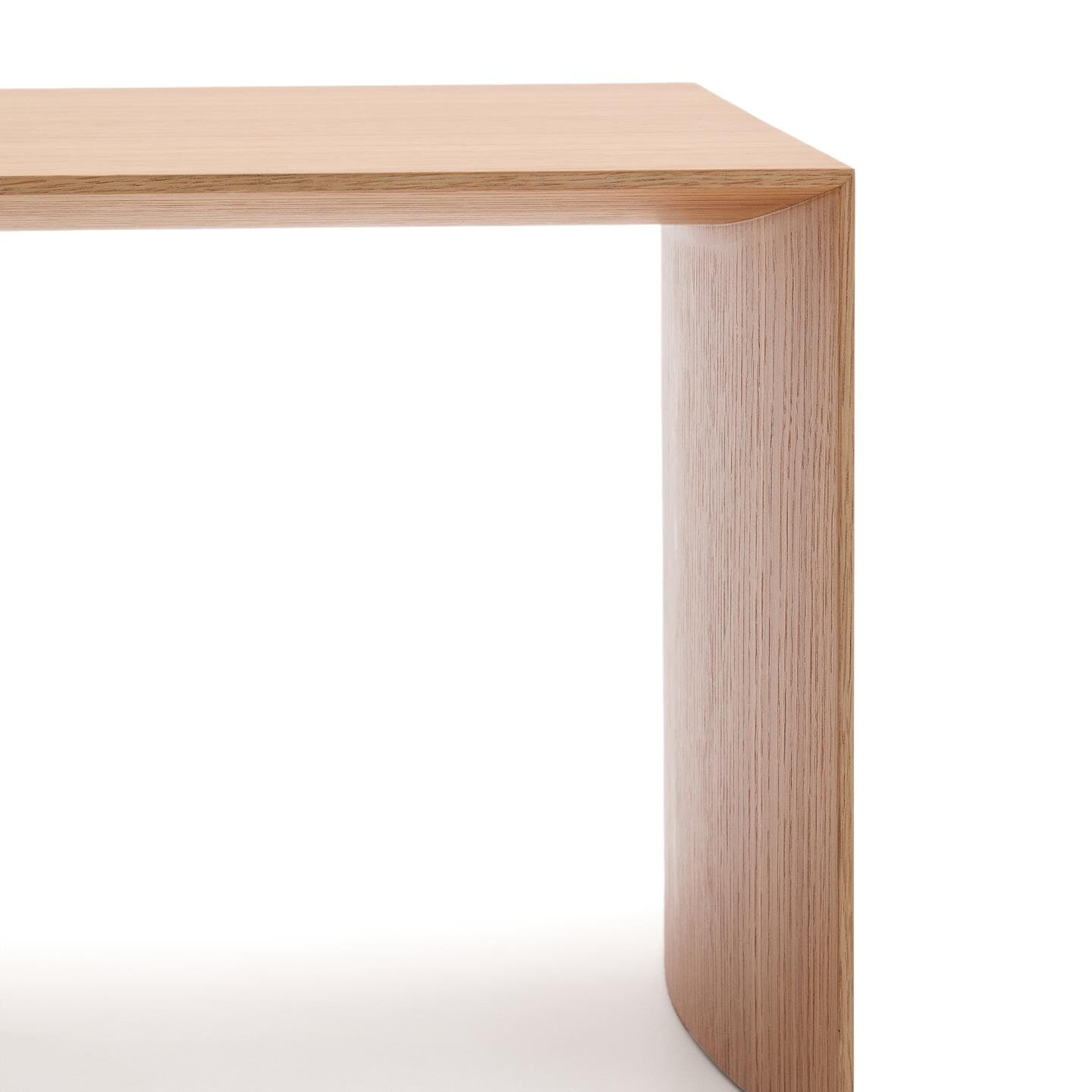 Kave Home Bijzettafel 'Litto' Eiken, 55 x 40cm, kleur Naturel