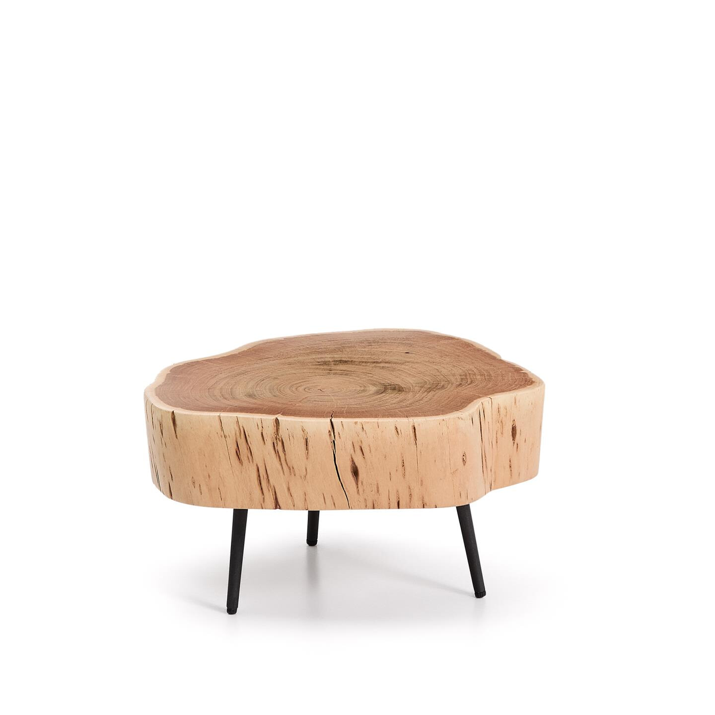 Kave Home Salontafel Tanive Acaciahout, 47 x 49cm - Naturel