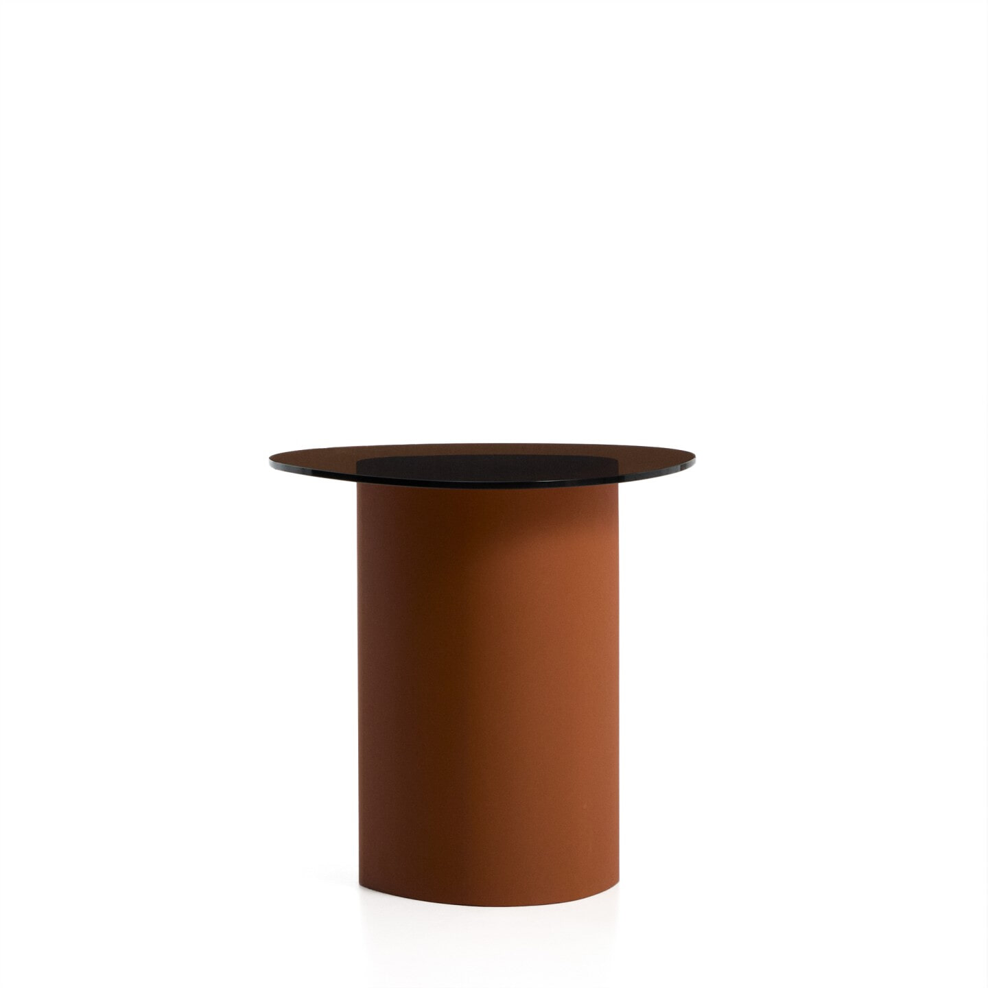 Kave Home Organische Bijzettafel 'Olir' Glas, 48 x 47cm