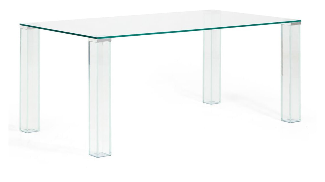 Kave Home Eettafel 'Adularia' Glas, kleur Transparant