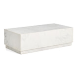 Kave Home Salontafel 'Sorein' Marmer, 100 x 50cm, kleur Wit