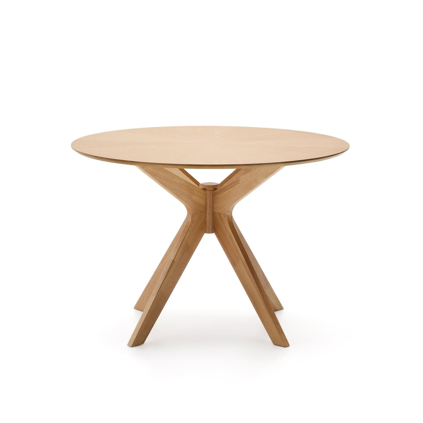 Kave Home Ronde Eettafel Naanim Eikenfineer, 100cm - Naturel