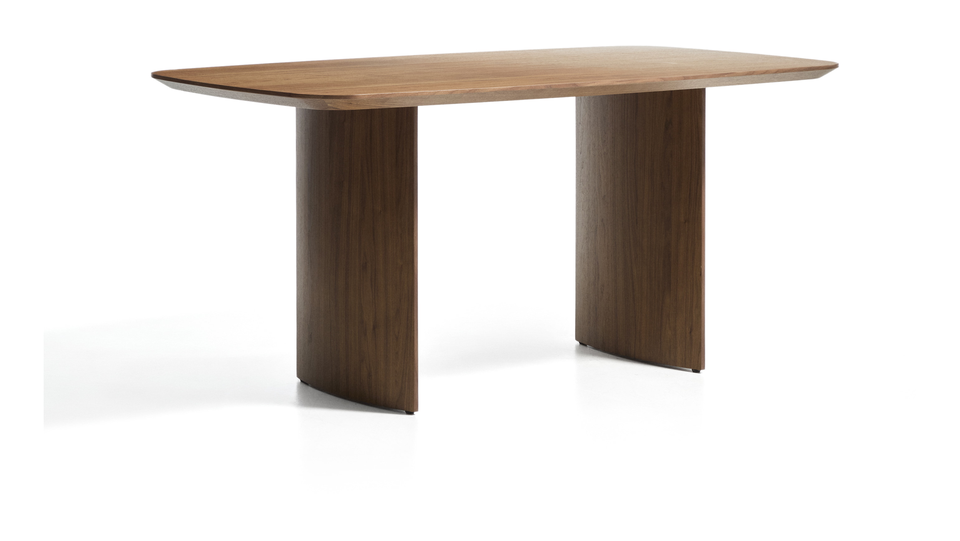 Kave Home Eettafel Litto Deens Ovaal, Walnootfineer, 160 x 90cm - Bruin