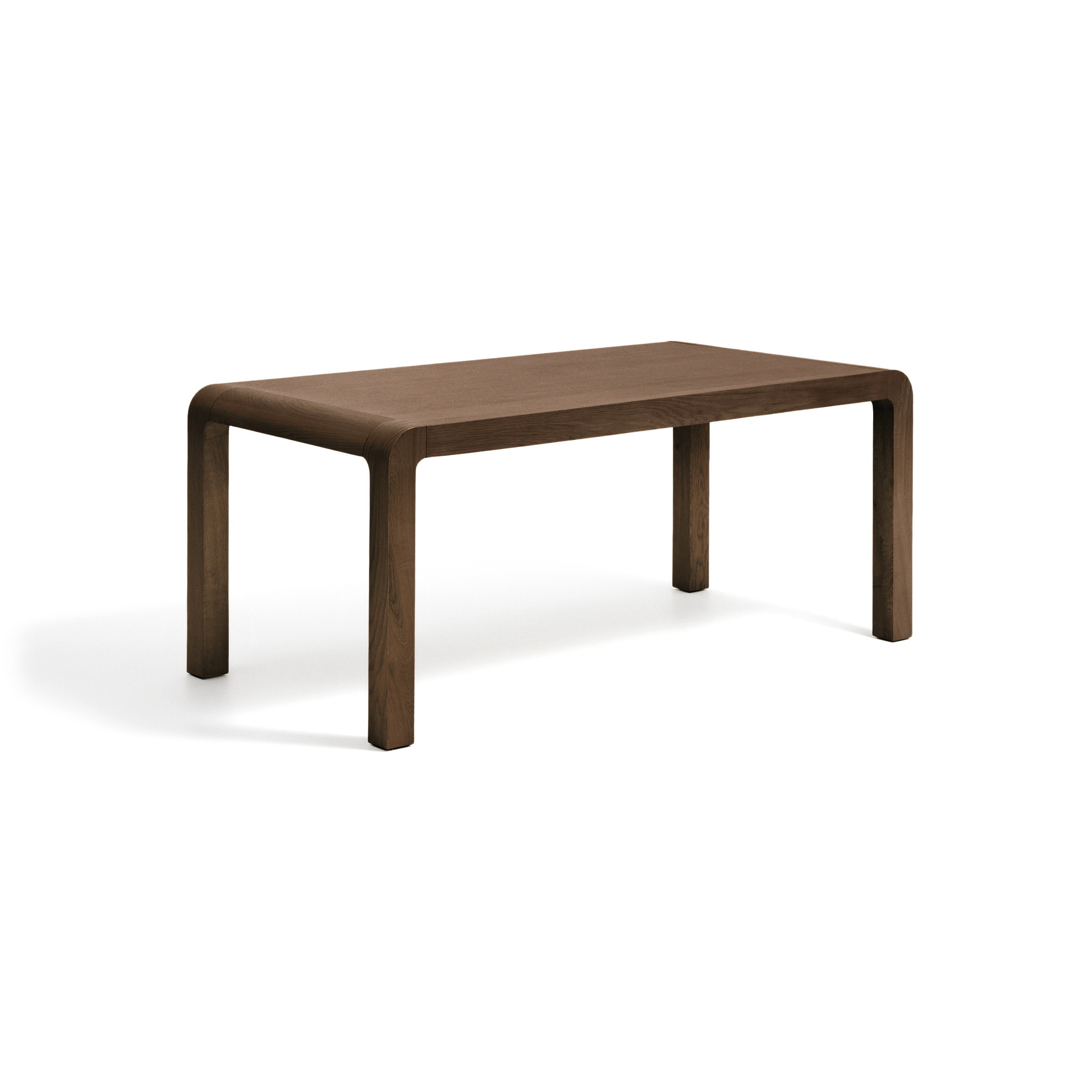 Kave Home Uitschuifbare Eettafel Erisia Eiken, 200/280 x 100cm - Donkerbruin