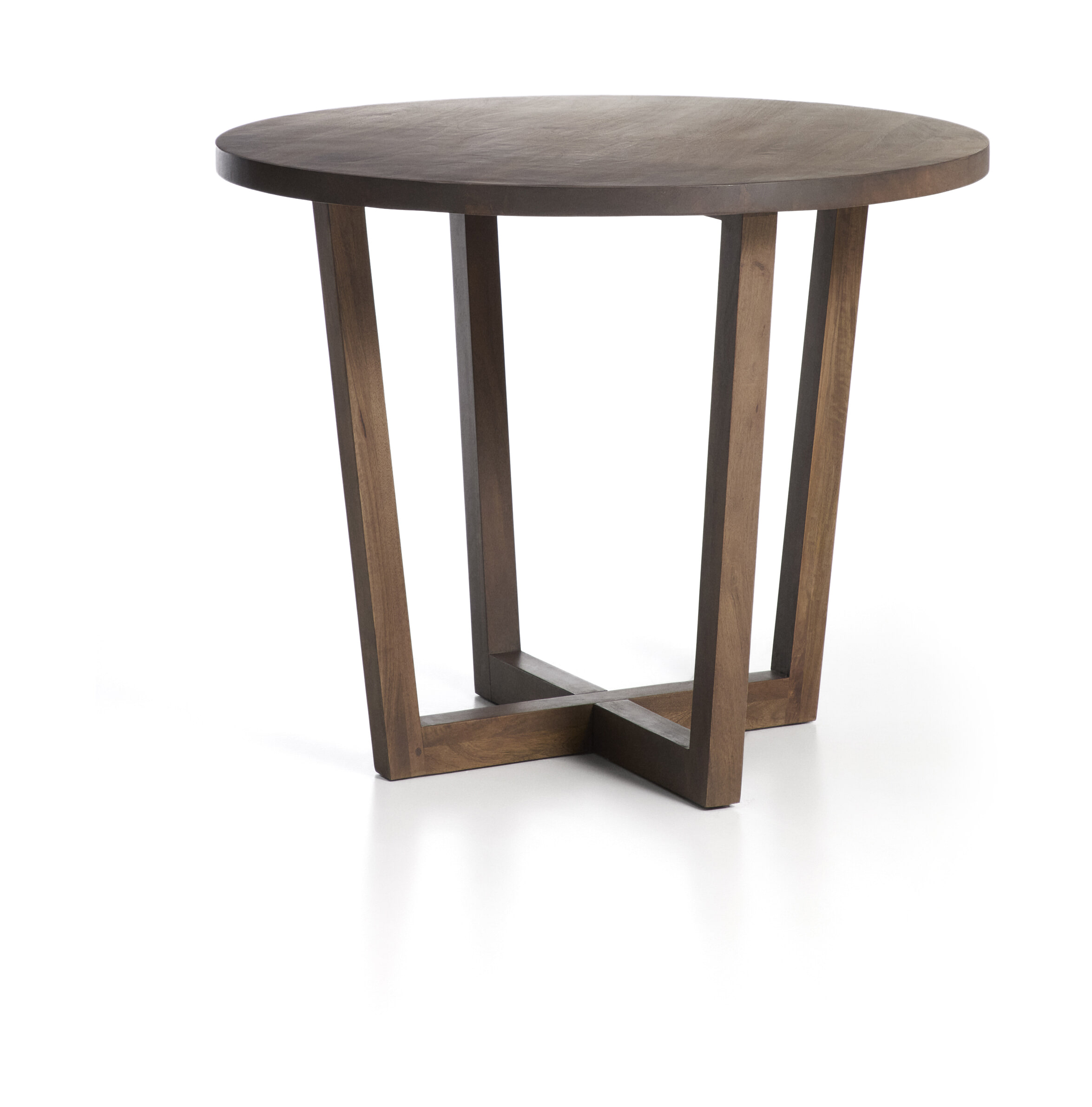 Kave Home Ronde Bistrotafel Nahla Mangohout, Ø90cm - Bruin