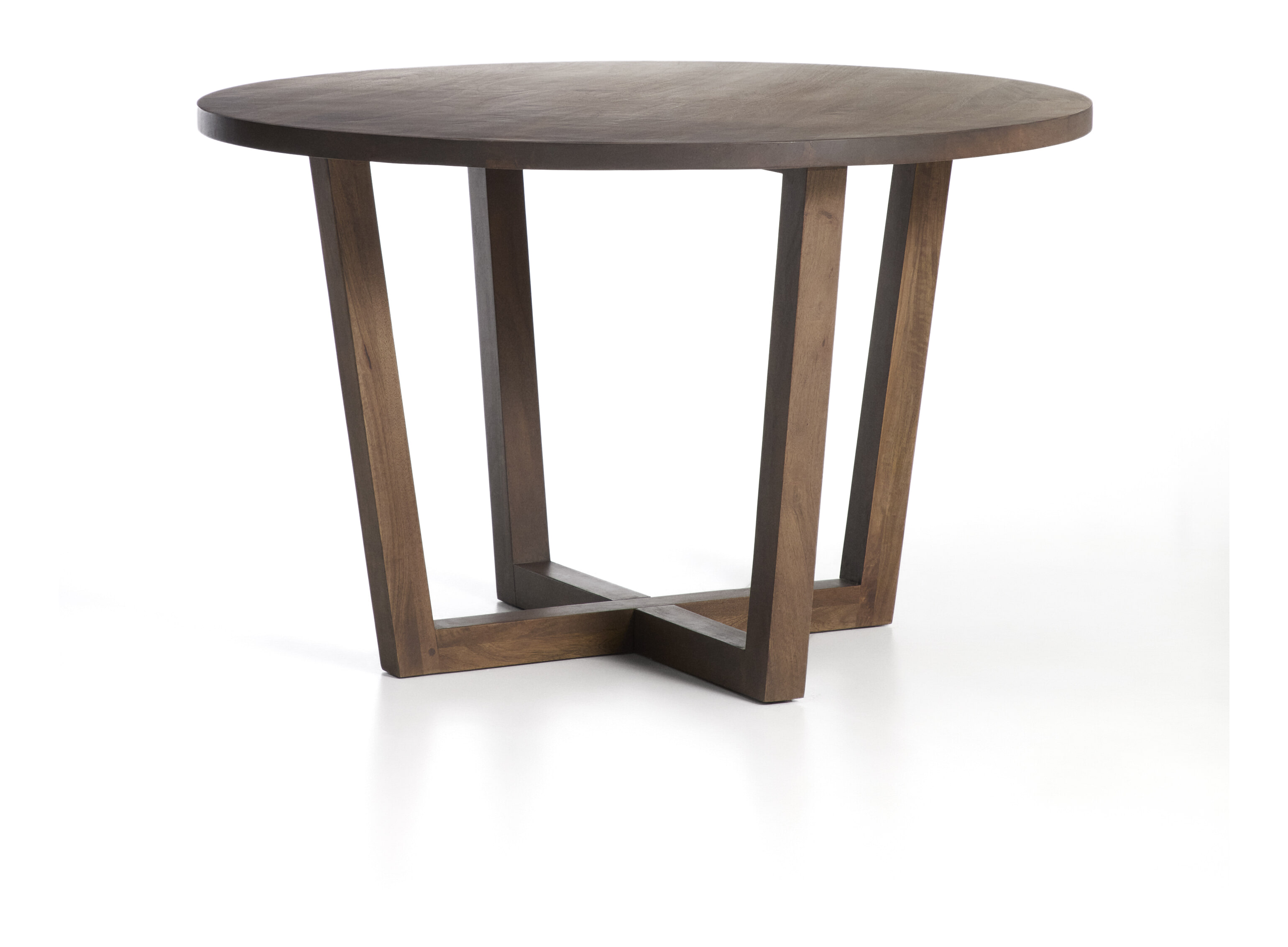 Kave Home Ronde Eettafel Nahla Mangohout, &Oslash;120cm - Bruin