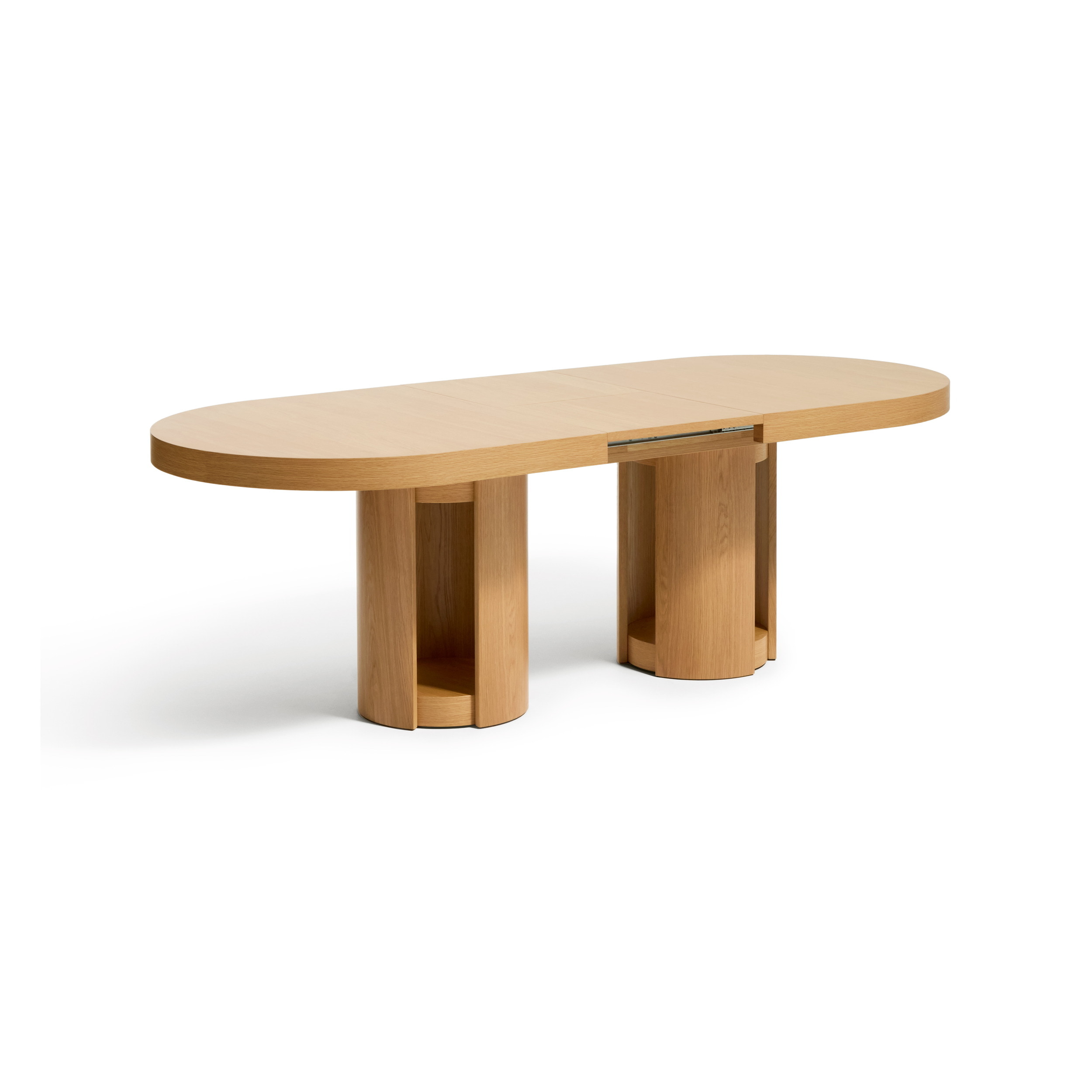 Kave Home Ovale Uitschuifbare Eettafel Artis Eiken, 190/240 x 100cm - Naturel - Ovaal