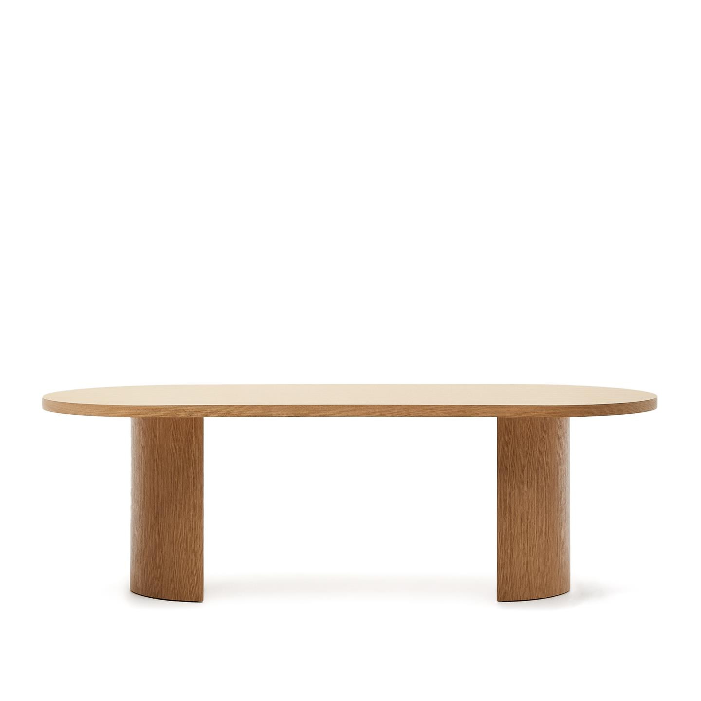 Kave Home Ovale Eettafel 'Nealy' Eikenfineer, 240 x 100cm