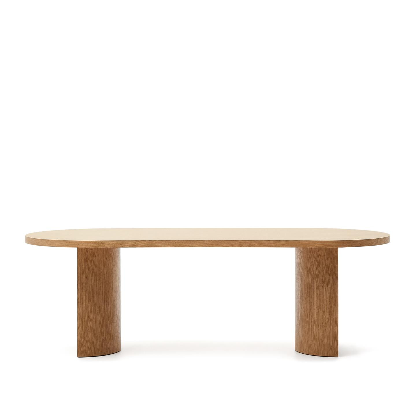 Kave Home Ovale Eettafel 'Nealy' Eikenfineer, 240 x 100cm