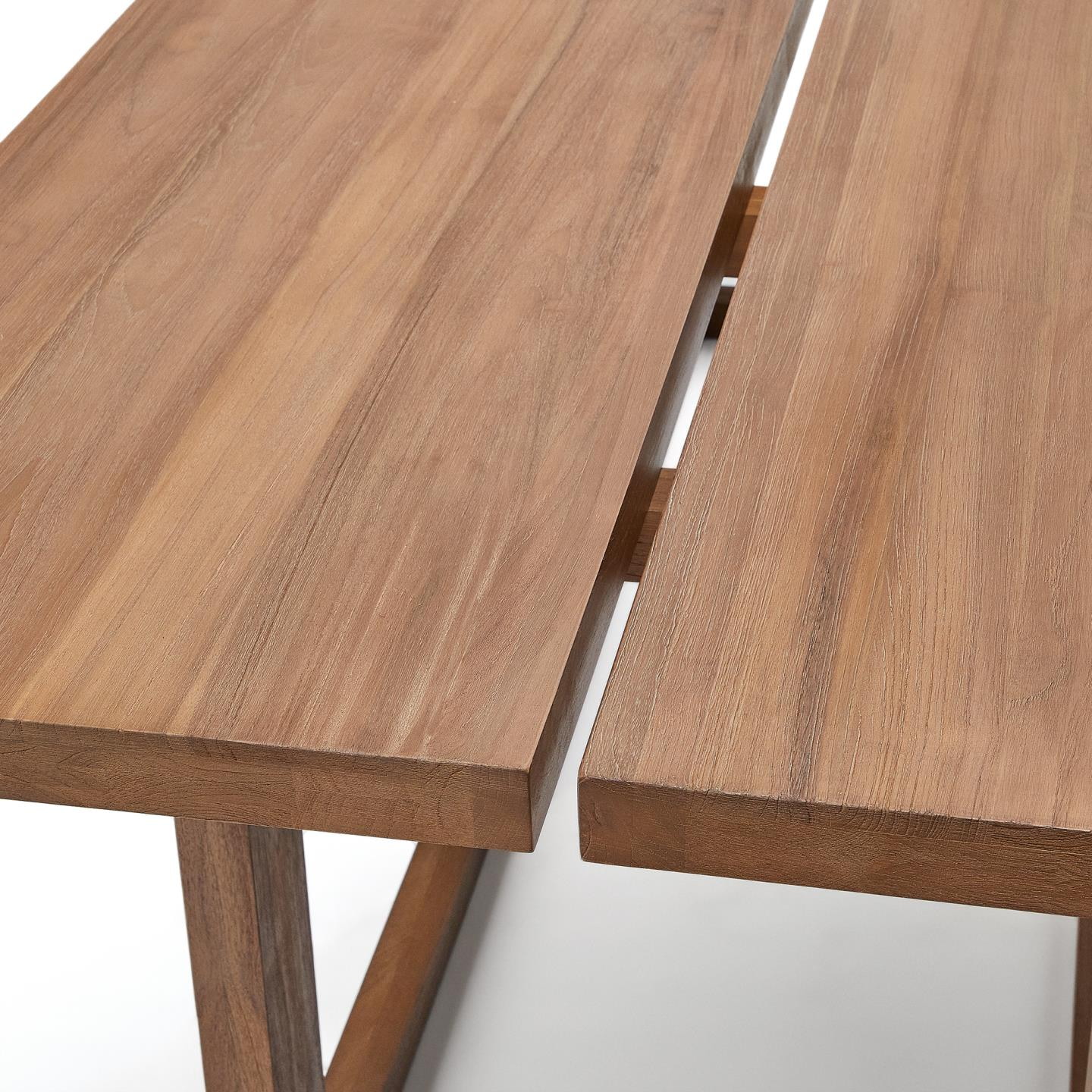 Kave Home Eettafel 'Sashi' Teakhout, 220 x 100cm