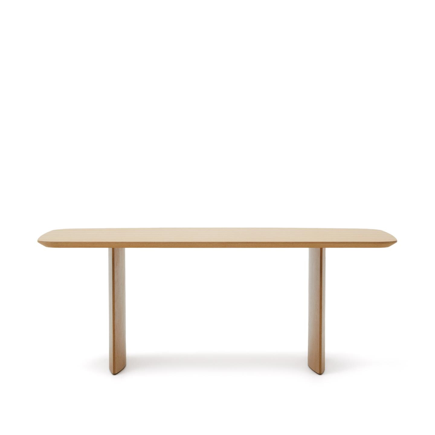 Kave Home Eettafel 'Litto' Deens ovaal, Eiken, 200 x 100cm
