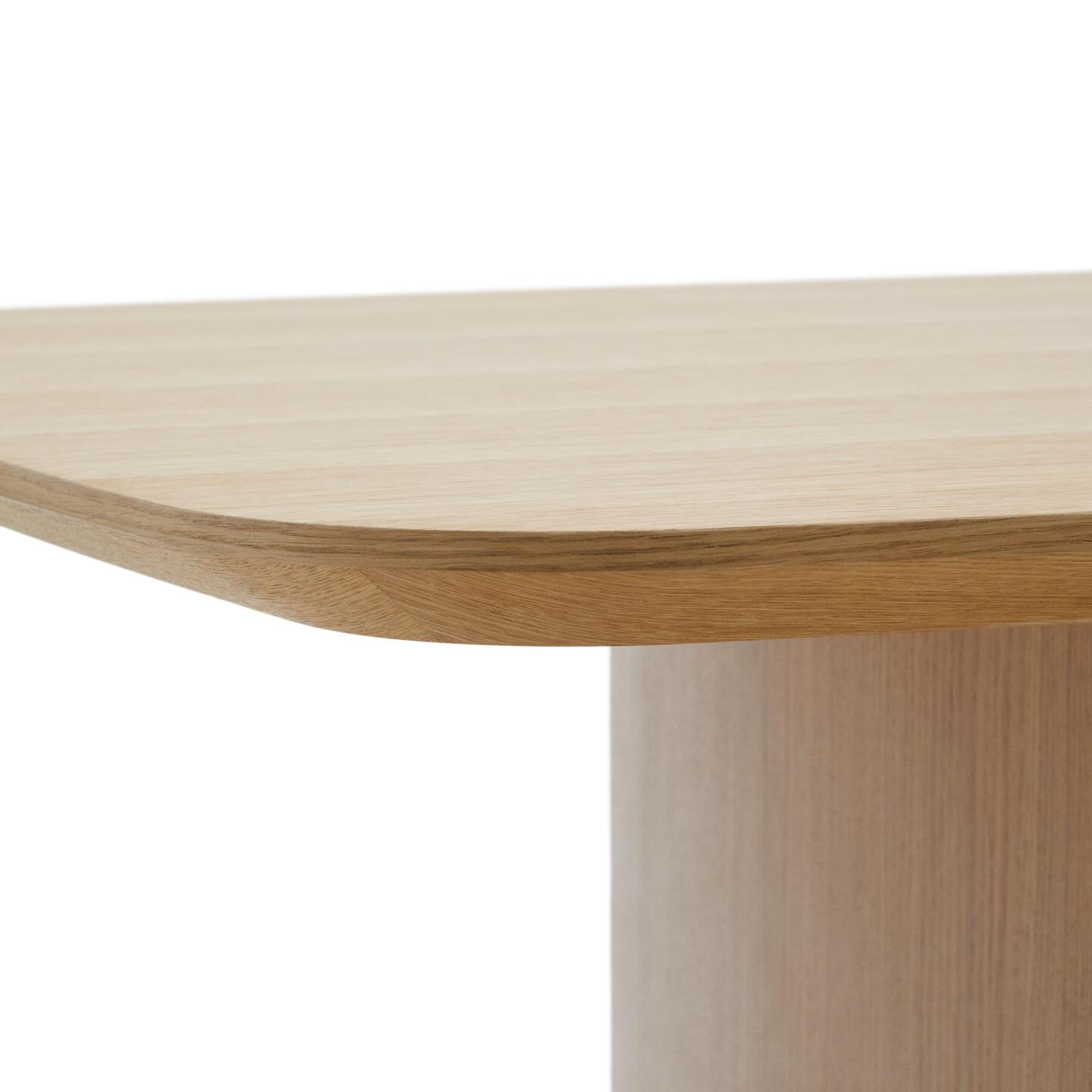 Kave Home Eettafel 'Litto' Deens ovaal, Eiken, 200 x 100cm