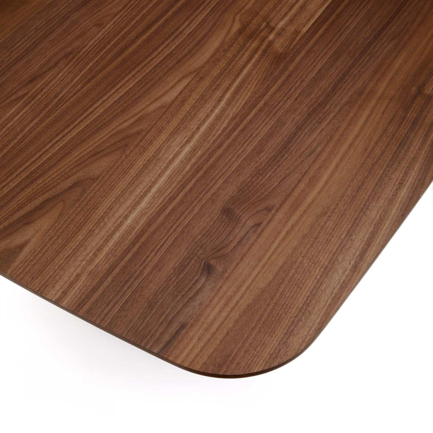Kave Home Eettafel 'Litto' Deens ovaal, Walnoot, 200 x 100cm