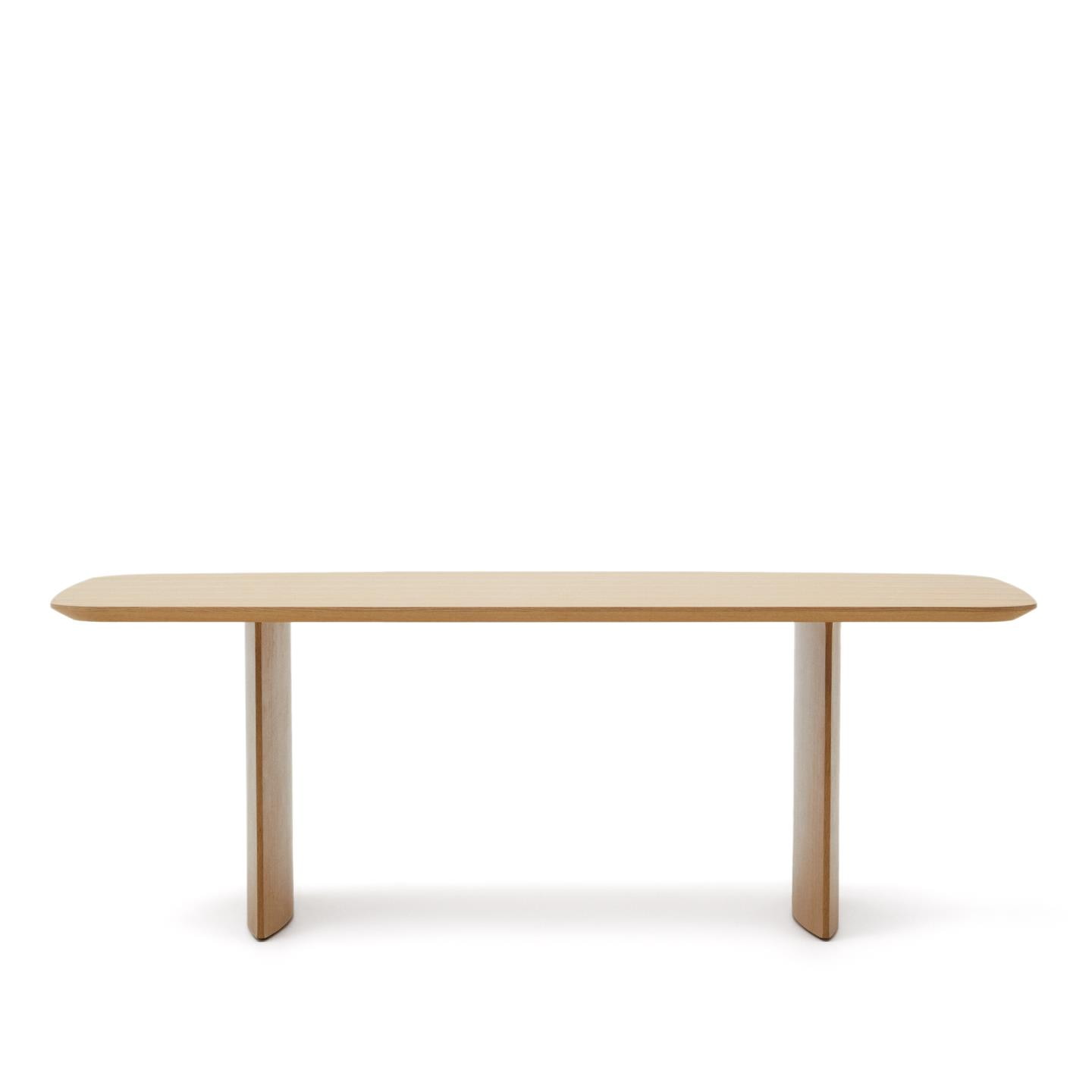 Kave Home Eettafel 'Litto' Deens ovaal, Eiken, 240 x 100cm