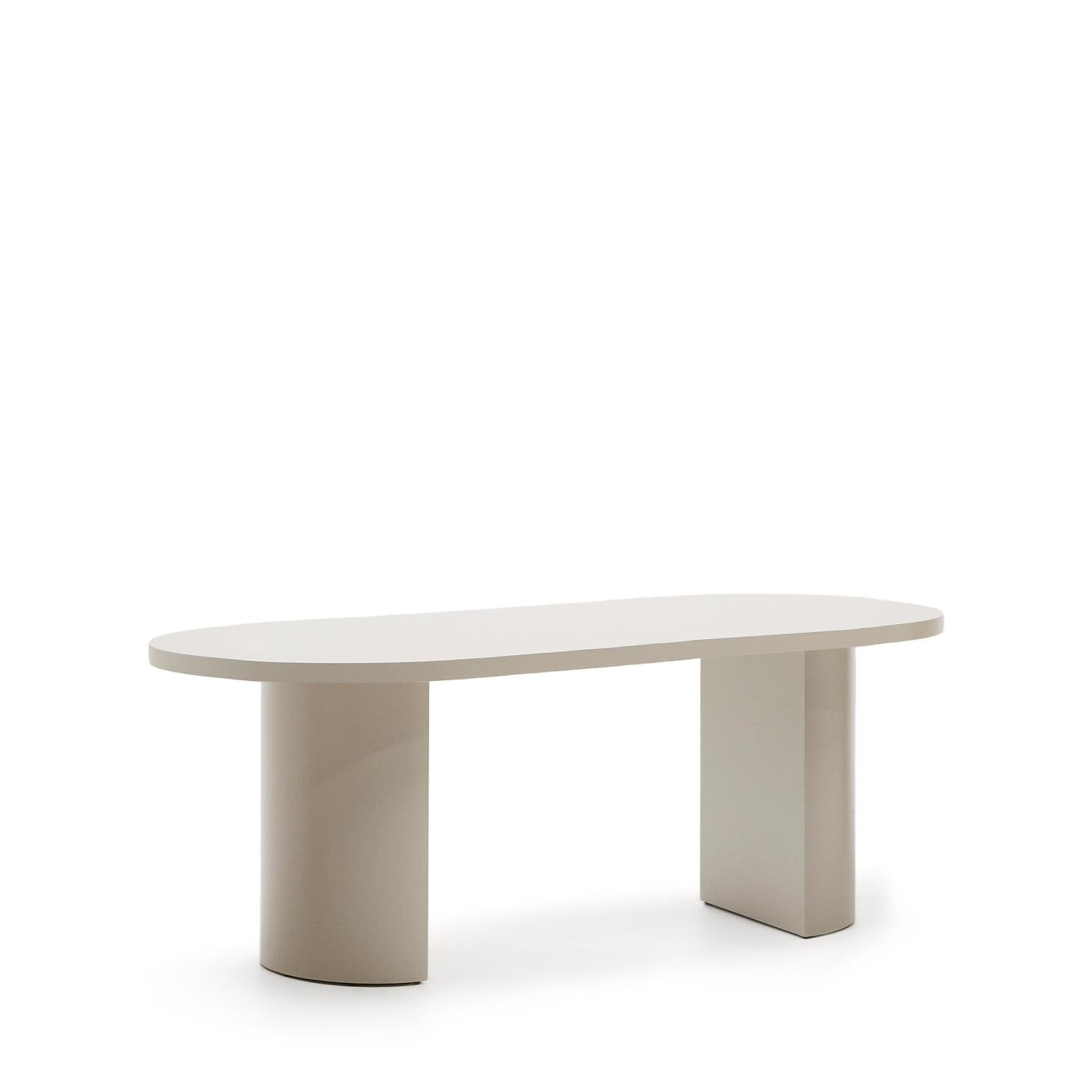 Kave Home Ovale Eettafel Nealy MDF - Ecru