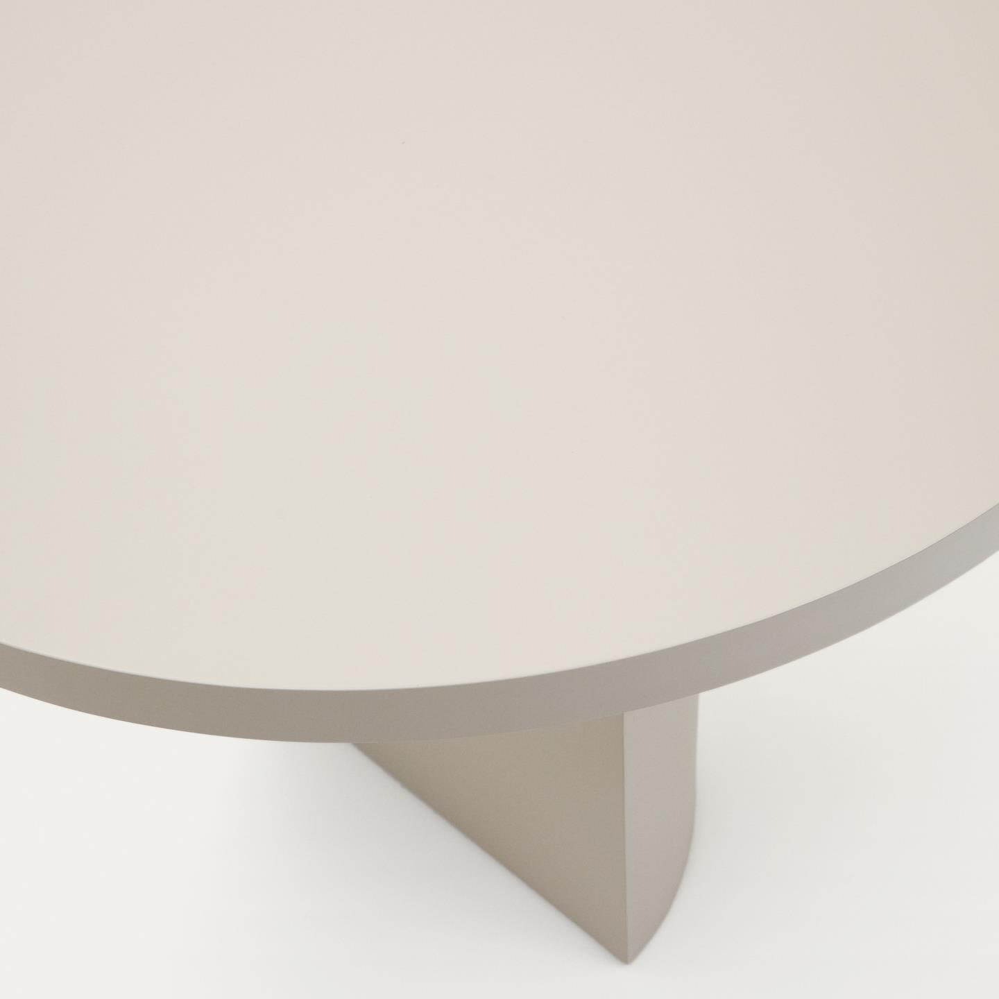 Kave Home Ovale Eettafel 'Nealy' 200 x 100cm, kleur Ecru