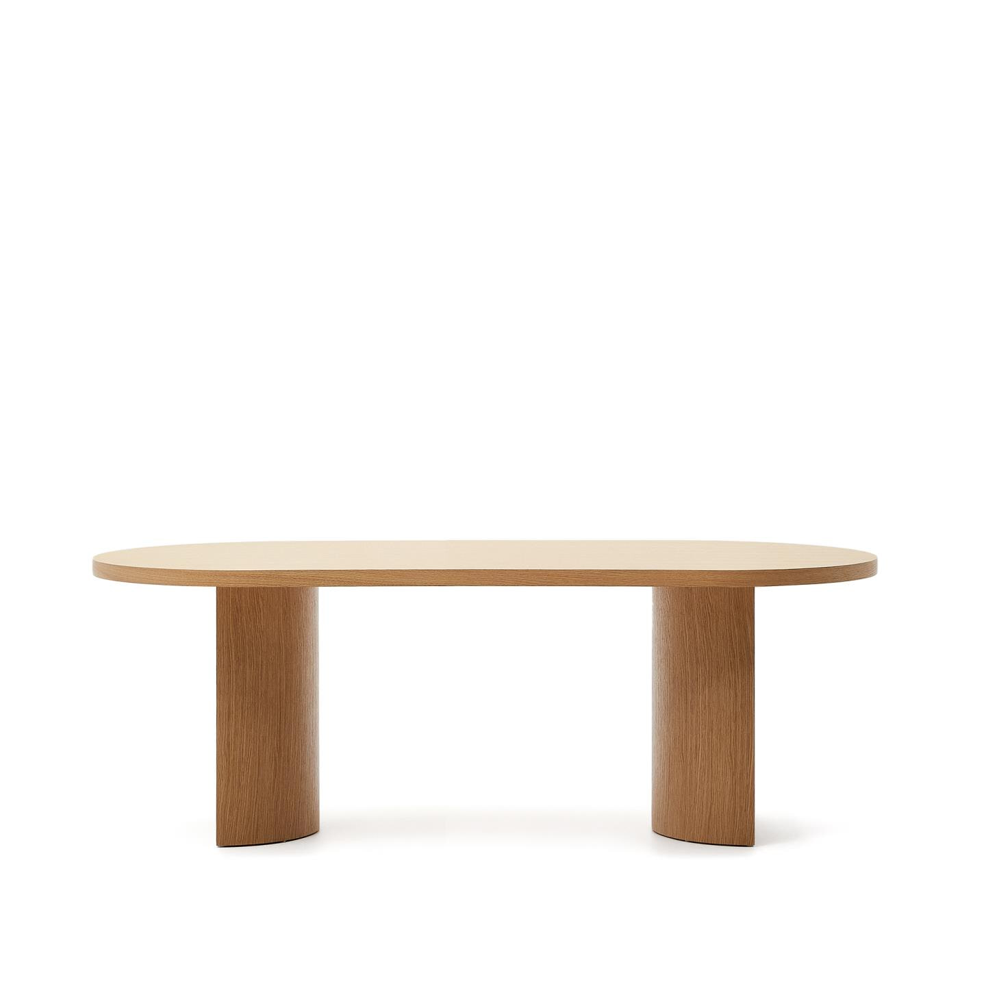 Kave Home Ovale Eettafel 'Nealy' Eikenfineer, 200 x 100cm